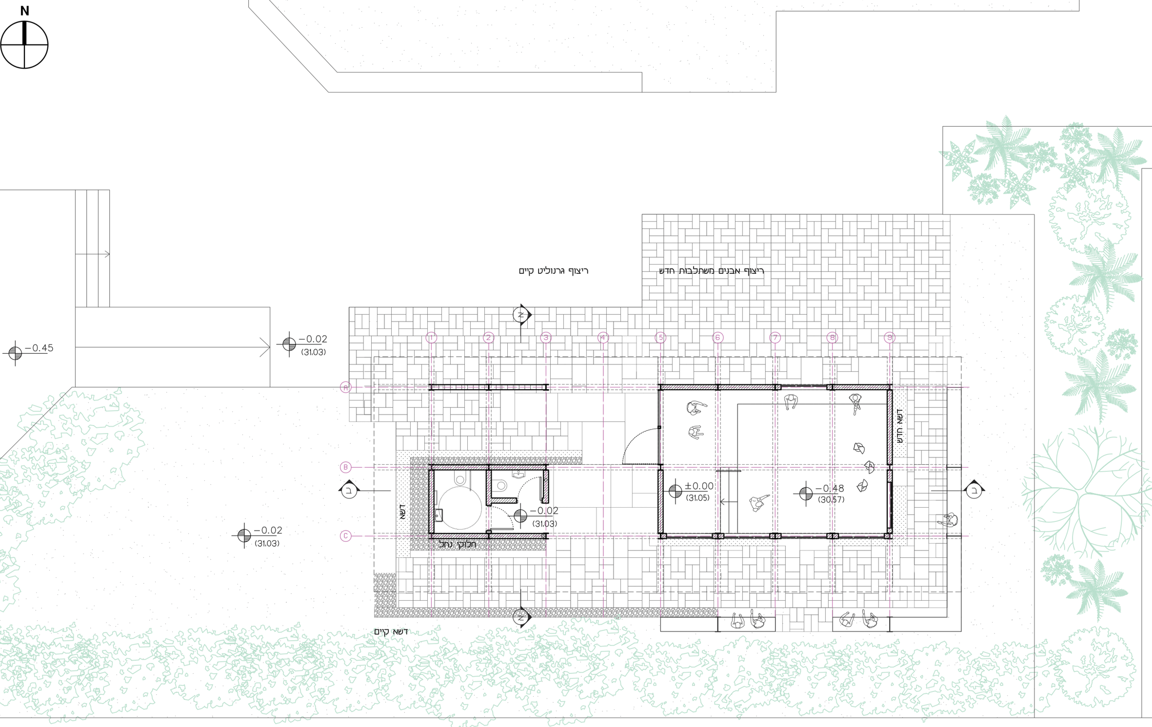 Habitan floor plan at scale 1 to 100