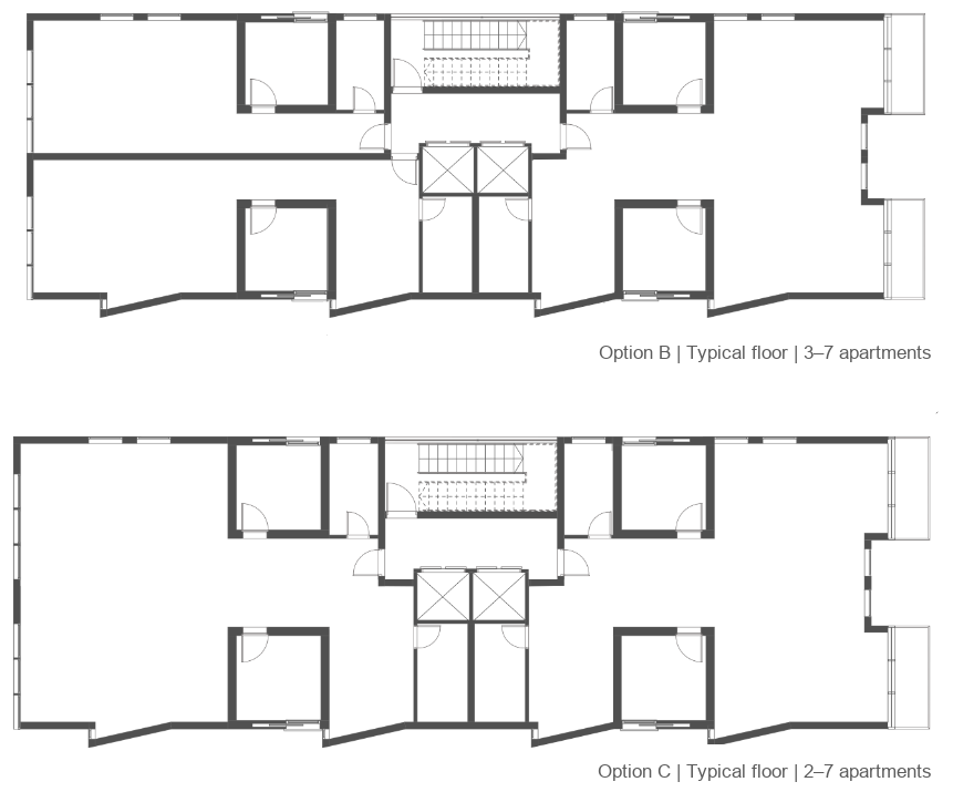 InsideOut apartment floor-plan types