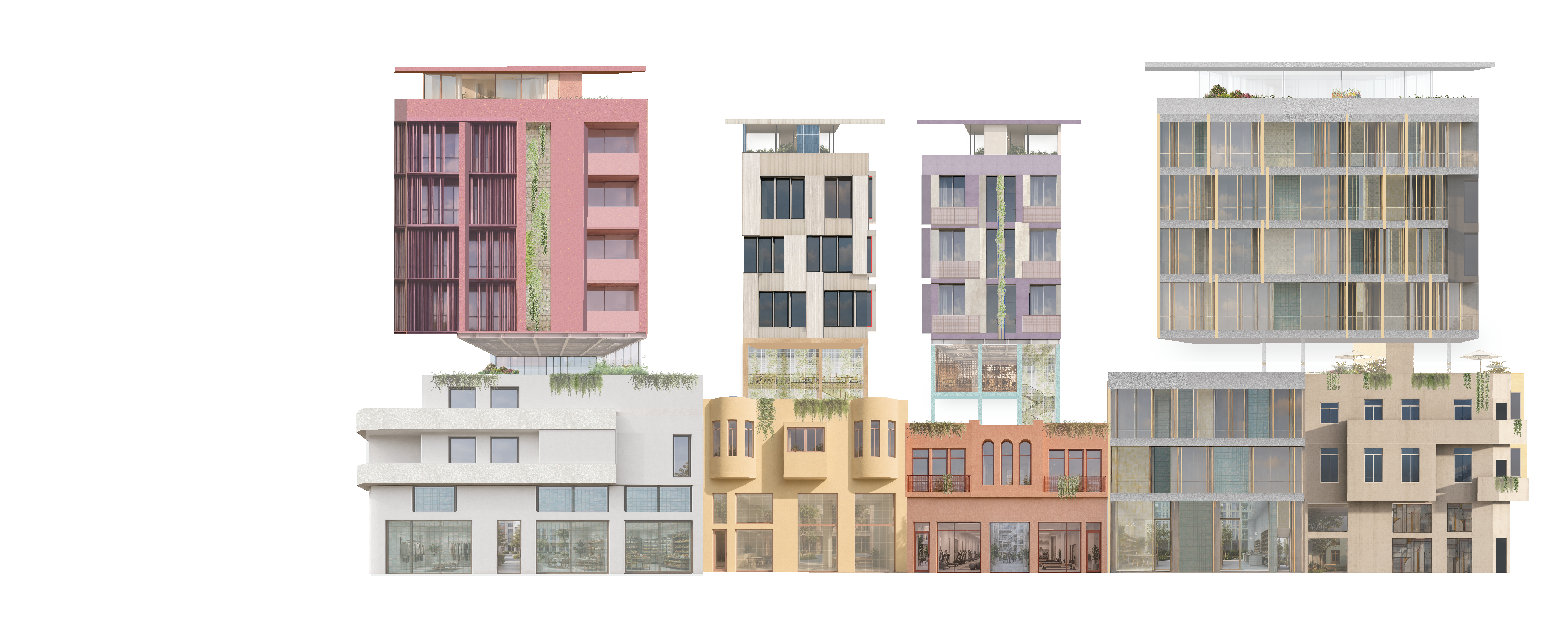 Kishon Street elevation of the InsideOut mixed-use proposal