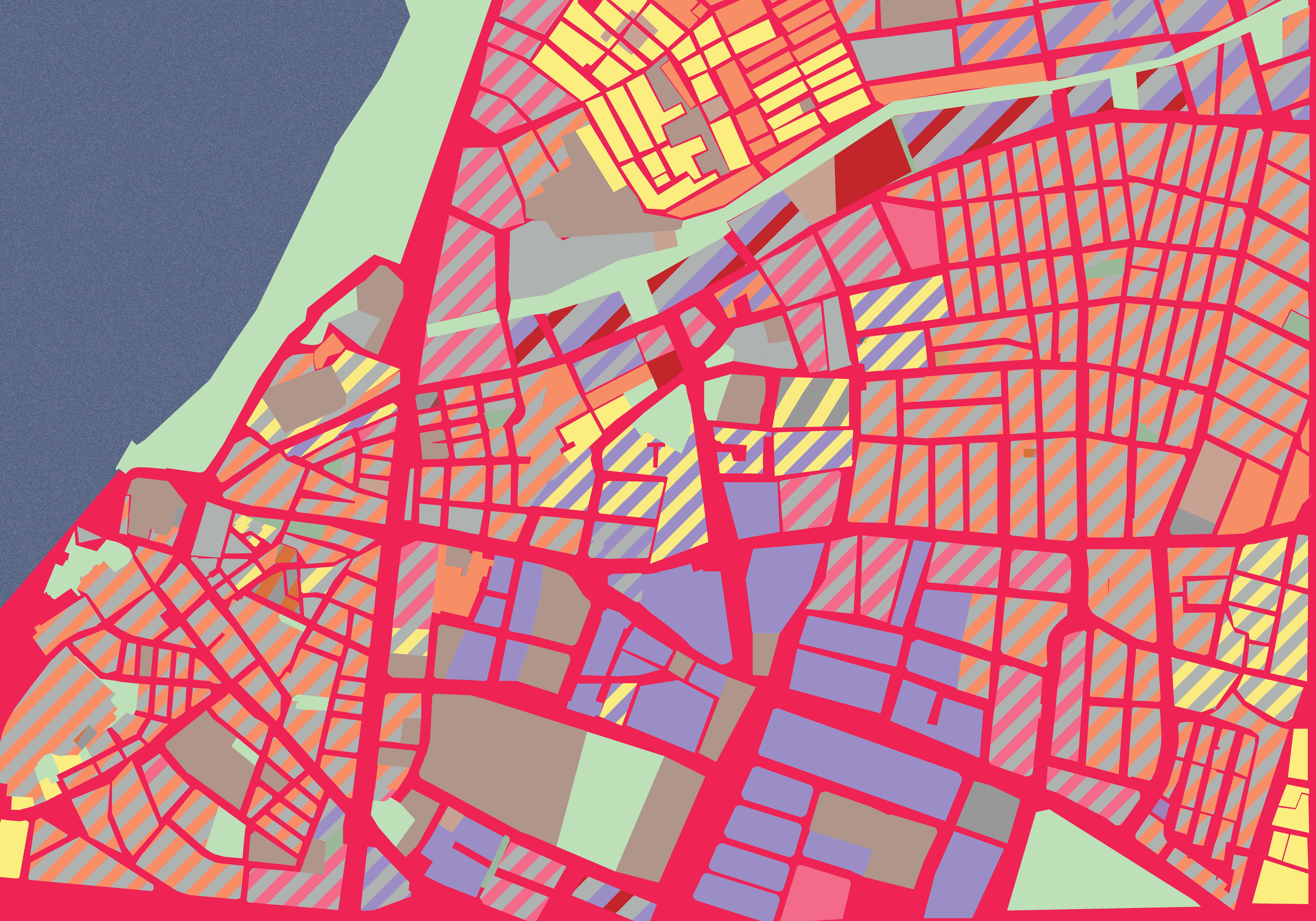 Existing state plan of North Jaffa